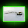 RGB Neon Wall Sign Art with Silver Spoon Design Motif