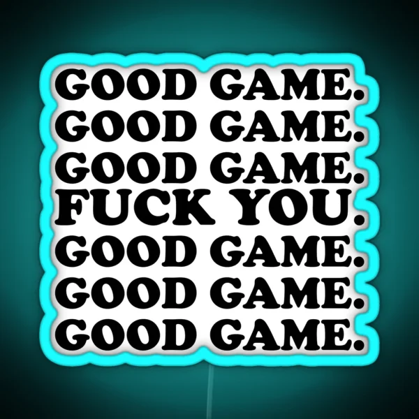 Sportsmanship RGB Neon Sign
