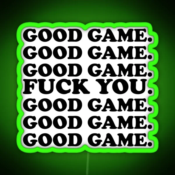 Sportsmanship RGB Neon Sign