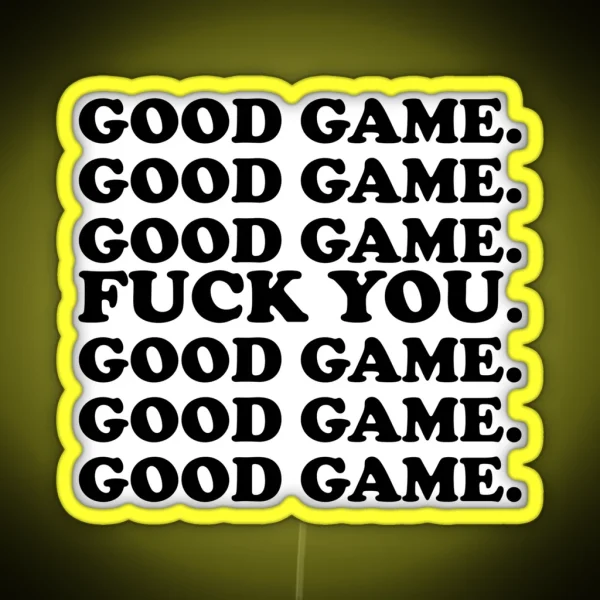 Sportsmanship RGB Neon Sign
