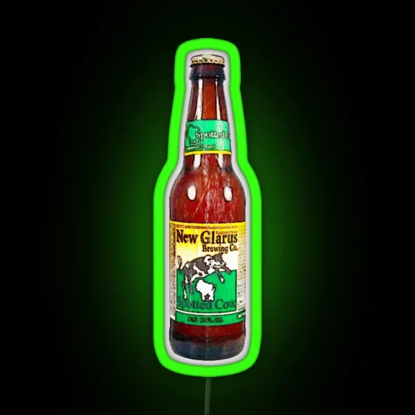 Spotted Cow Bottles RGB Neon Sign