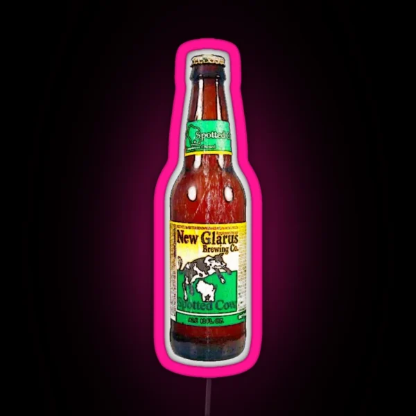 Spotted Cow Bottles RGB Neon Sign