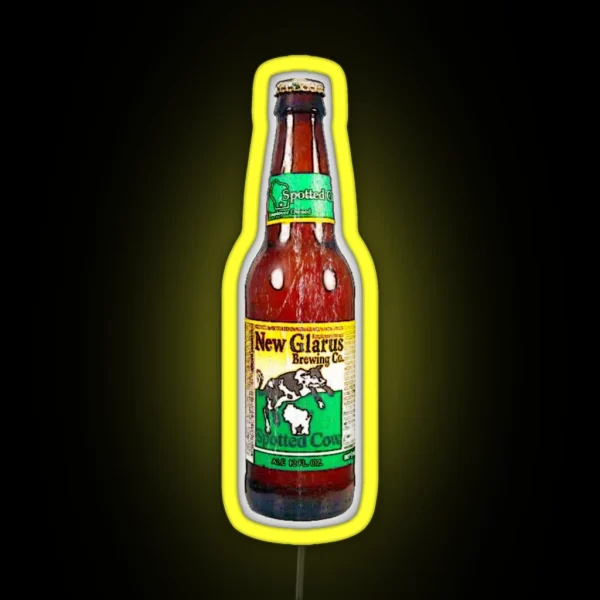 Spotted Cow Bottles RGB Neon Sign