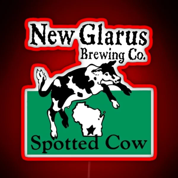 Spotted Cow New Glarus Brewery RGB Neon Sign