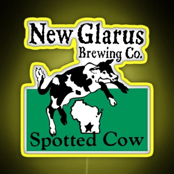 Spotted Cow New Glarus Brewery RGB Neon Sign
