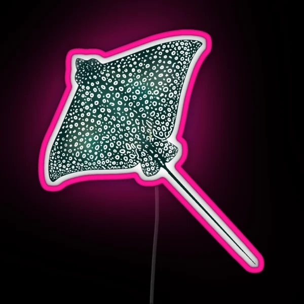 Spotted Eagle Ray RGB Neon Sign