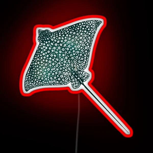 Spotted Eagle Ray RGB Neon Sign