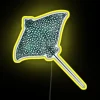 Eye-catching Spotted Eagle Ray LED Sign with Color-Changing Neon Effects