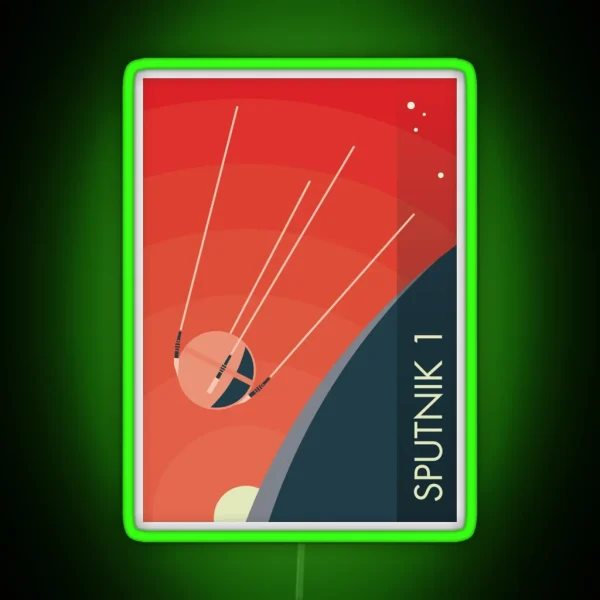 Sputnik 1 RGB Neon Sign