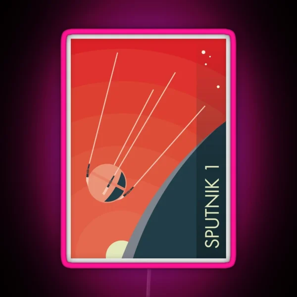 Sputnik 1 RGB Neon Sign