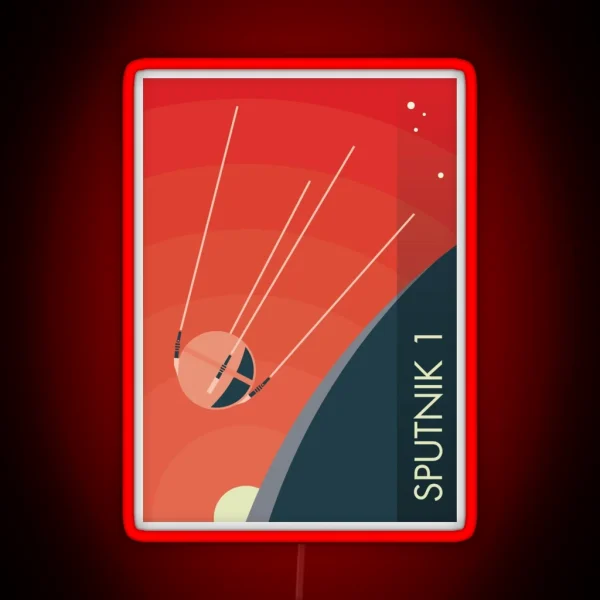 Sputnik 1 RGB Neon Sign