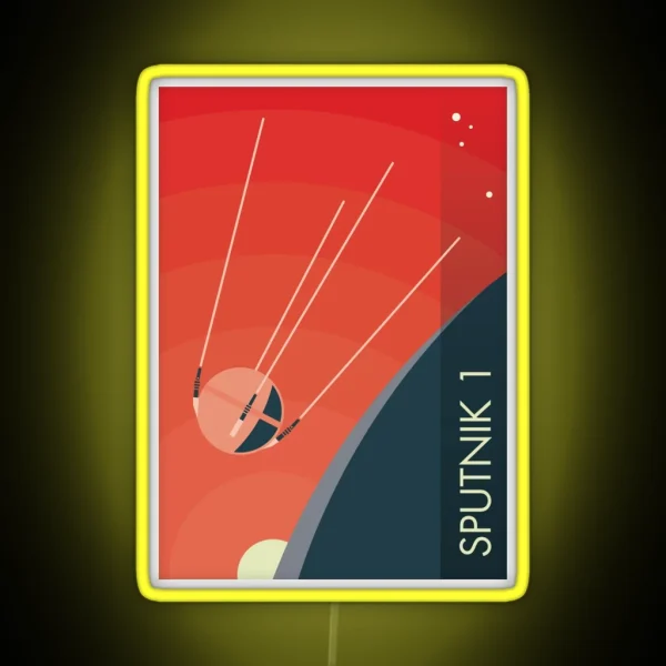 Sputnik 1 RGB Neon Sign