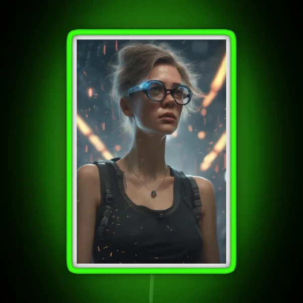 Spy Girl RGB Neon Sign