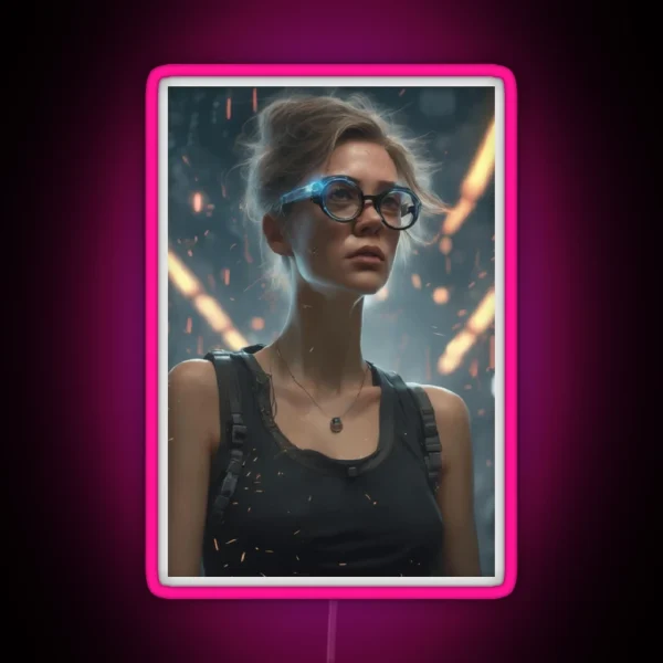 Spy Girl RGB Neon Sign