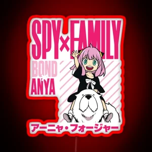 Spy X Family Anya And Bond RGB Neon Sign