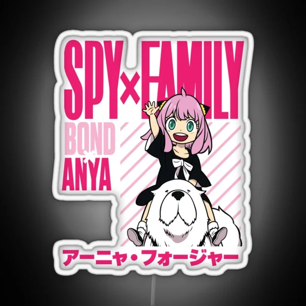 Spy X Family Anya And Bond RGB Neon Sign
