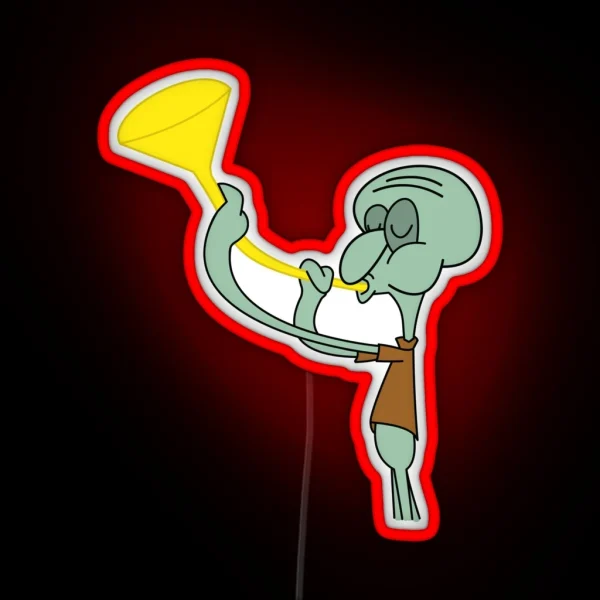 Squidward Funnel RGB Neon Sign