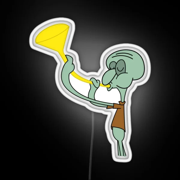 Squidward Funnel RGB Neon Sign