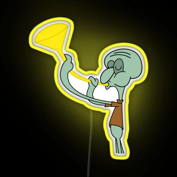 Squidward Funnel RGB Neon Sign