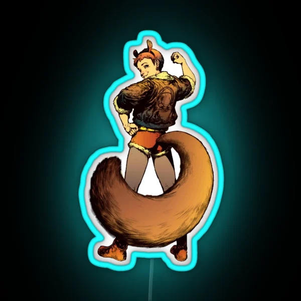 Squirrel Girl 2 RGB Neon Sign