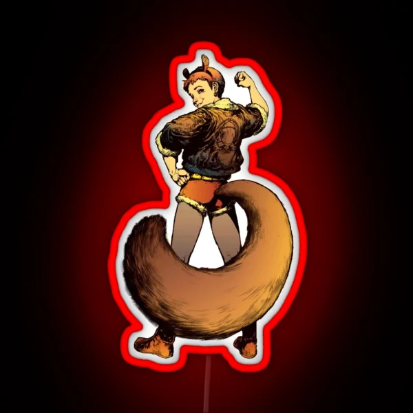 Squirrel Girl 2 RGB Neon Sign