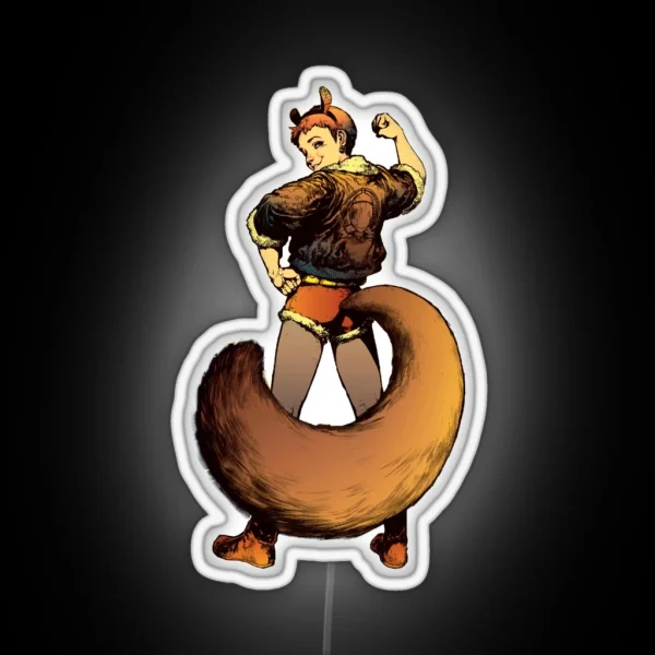 Squirrel Girl 2 RGB Neon Sign