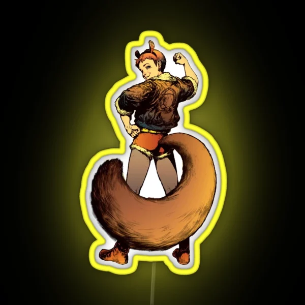 Squirrel Girl 2 RGB Neon Sign