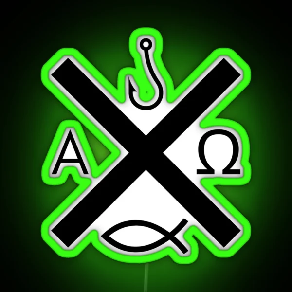 St Andrew Design Black Small RGB Neon Sign