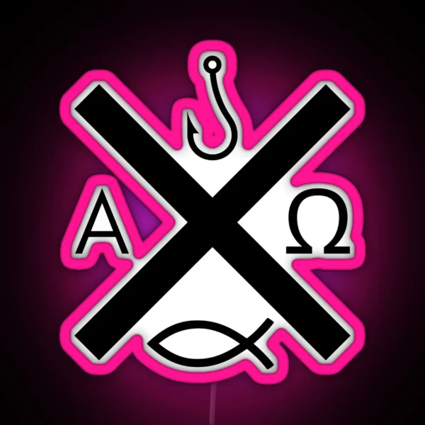 St Andrew Design Black Small RGB Neon Sign