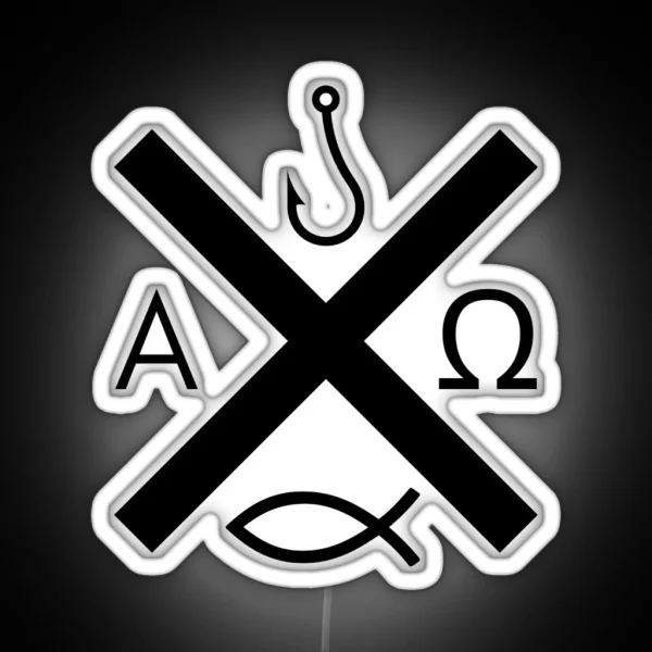 St Andrew Design Black Small RGB Neon Sign