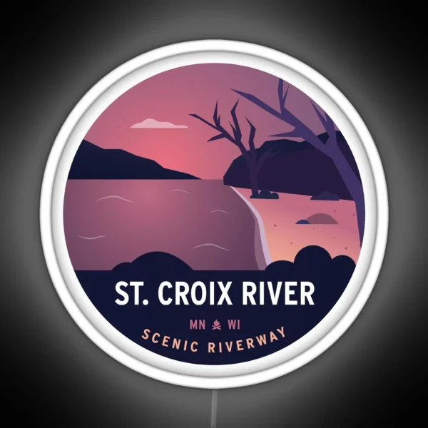 St Croix River MN WI RGB Neon Sign