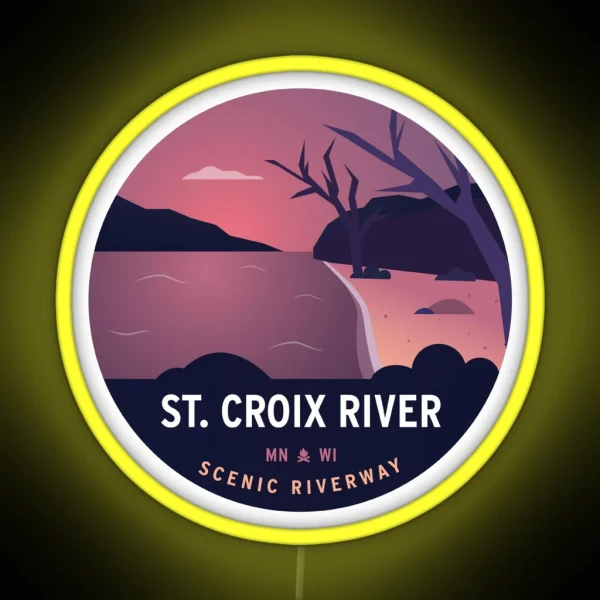 St Croix River MN WI RGB Neon Sign