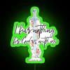 St Joan of Arc inspirational neon wall art decoration home.