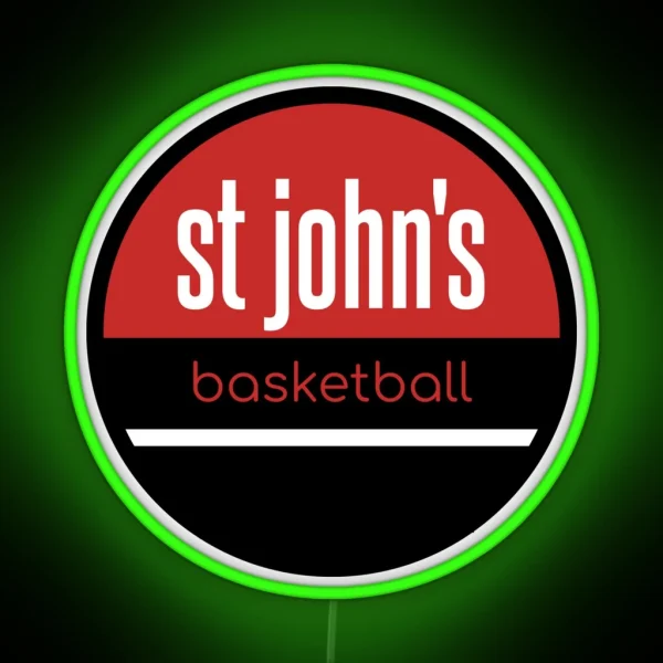 St John S Basketball RGB Neon Sign
