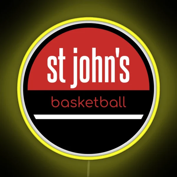 St John S Basketball RGB Neon Sign