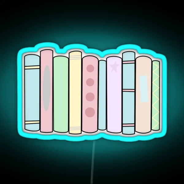 Stack Of Books RGB Neon Sign