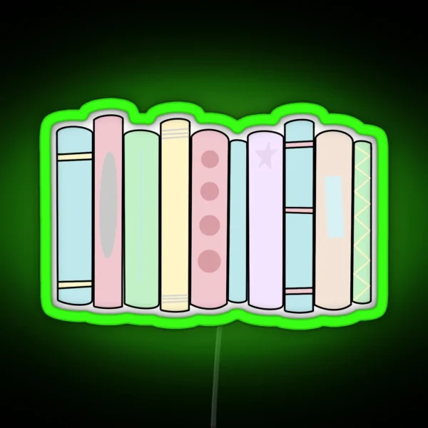 Stack Of Books RGB Neon Sign