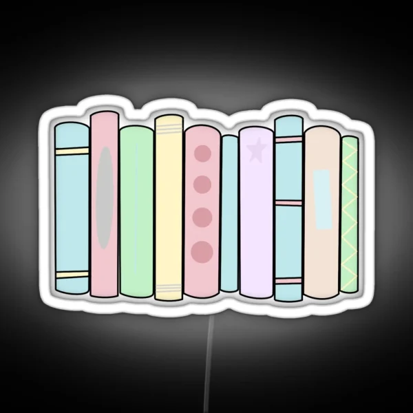 Stack Of Books RGB Neon Sign
