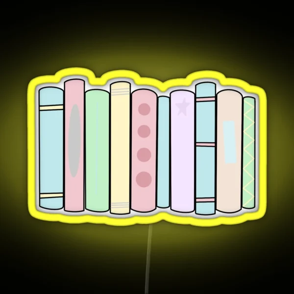 Stack Of Books RGB Neon Sign
