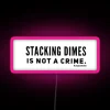 RGB Neon Sign with Quirky Humor and Retro Edginess Unleashed