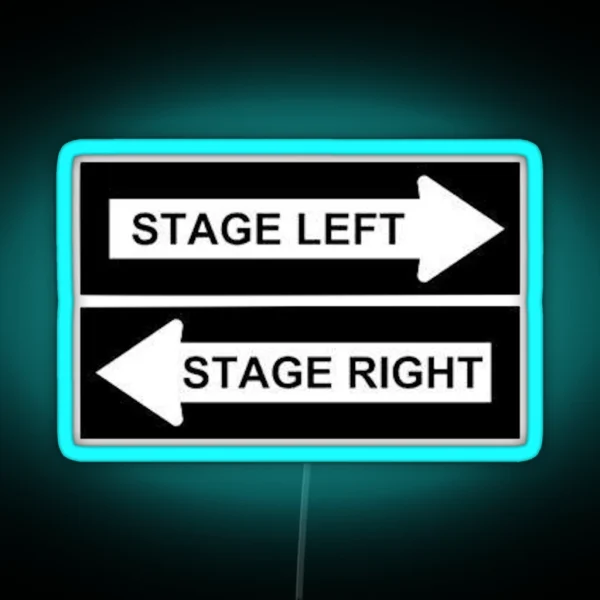 STAGE LEFT RIGHT RGB Neon Sign