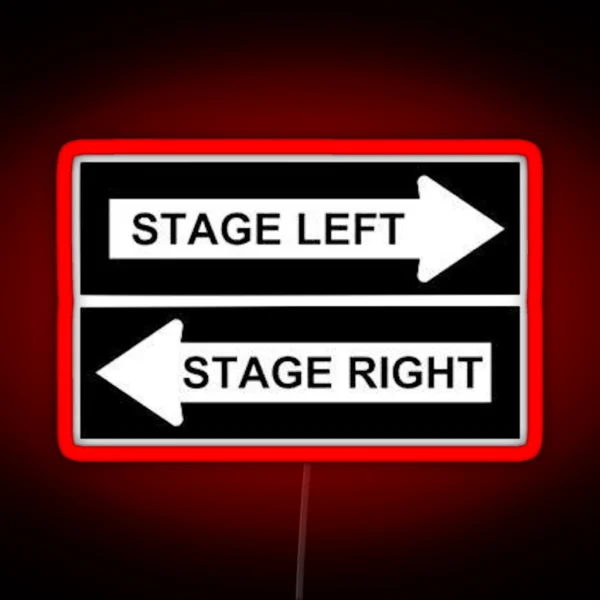 STAGE LEFT RIGHT RGB Neon Sign