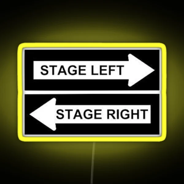 STAGE LEFT RIGHT RGB Neon Sign