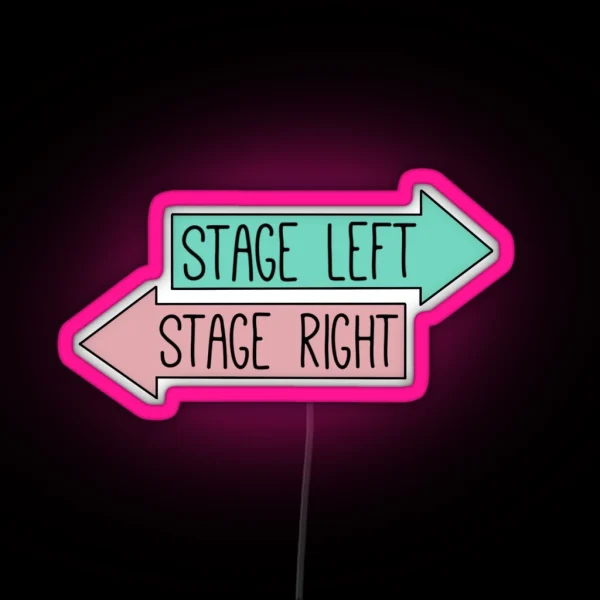 Stage Left Stage Right RGB Neon Sign