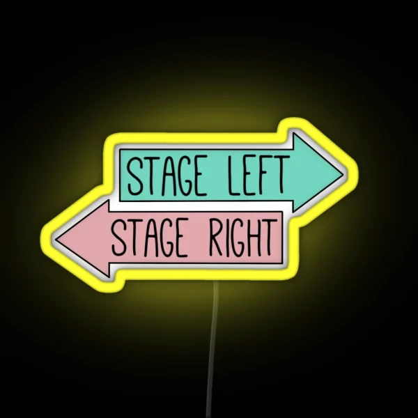 Stage Left Stage Right RGB Neon Sign