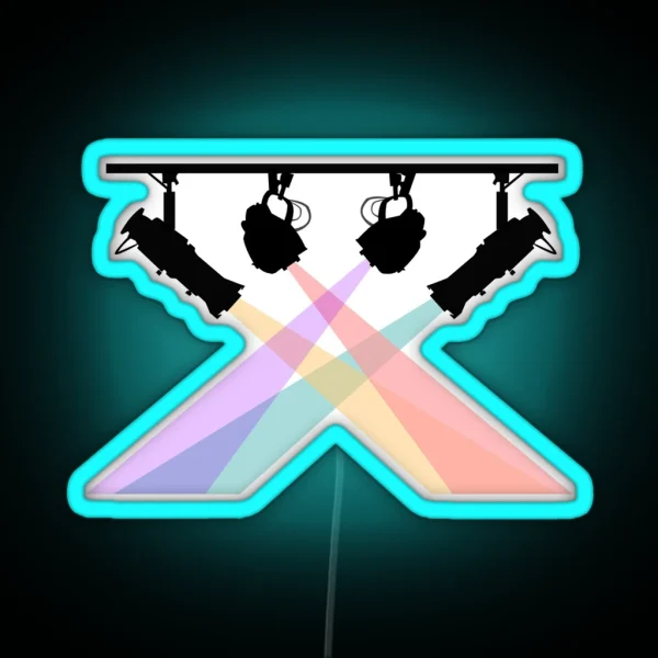 Stage Lights RGB Neon Sign