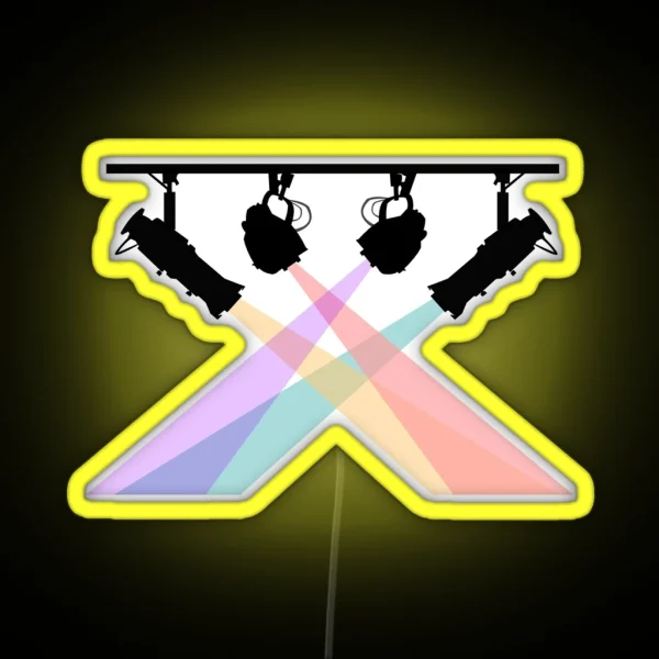 Stage Lights RGB Neon Sign