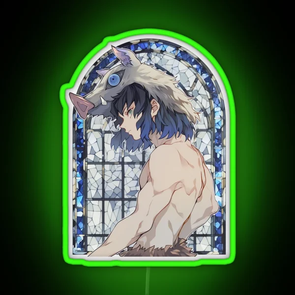 Stained Glass Beast Slayer RGB Neon Sign