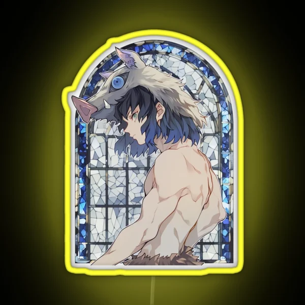 Stained Glass Beast Slayer RGB Neon Sign