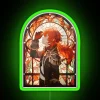 Vibrant stained glass style RGB neon sign for home decoration.